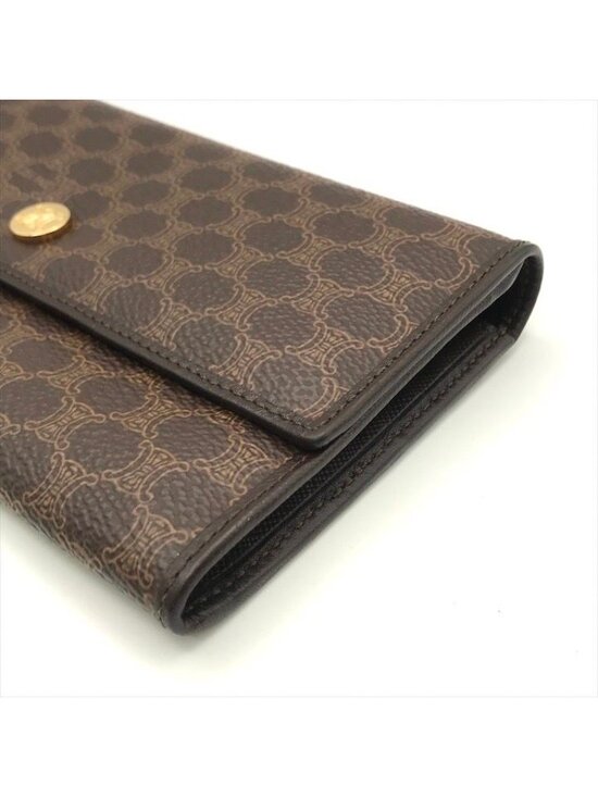 Celine Macadam Triomphe Wallet Brown